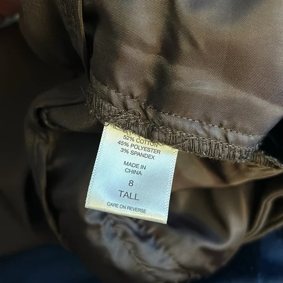 NY&Co 7th Avenue Chocolate Brown Dress Pants size 8 Tall - Picture 5 of 5